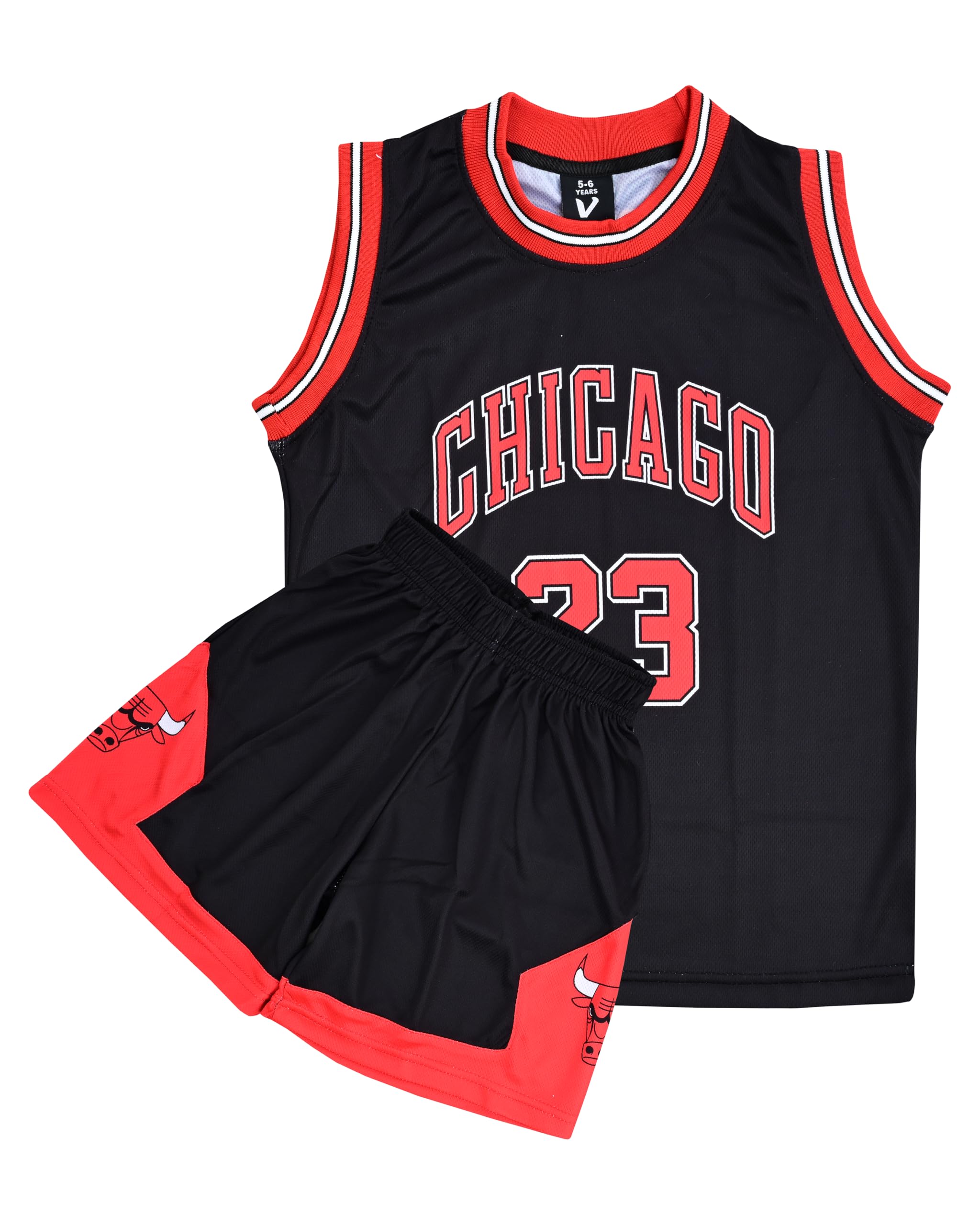 Youth Basketball Jerseys for Boys Girls Gradient Basketball Jersey Shorts for 2-14 Years Kids Training Uniform Sets
