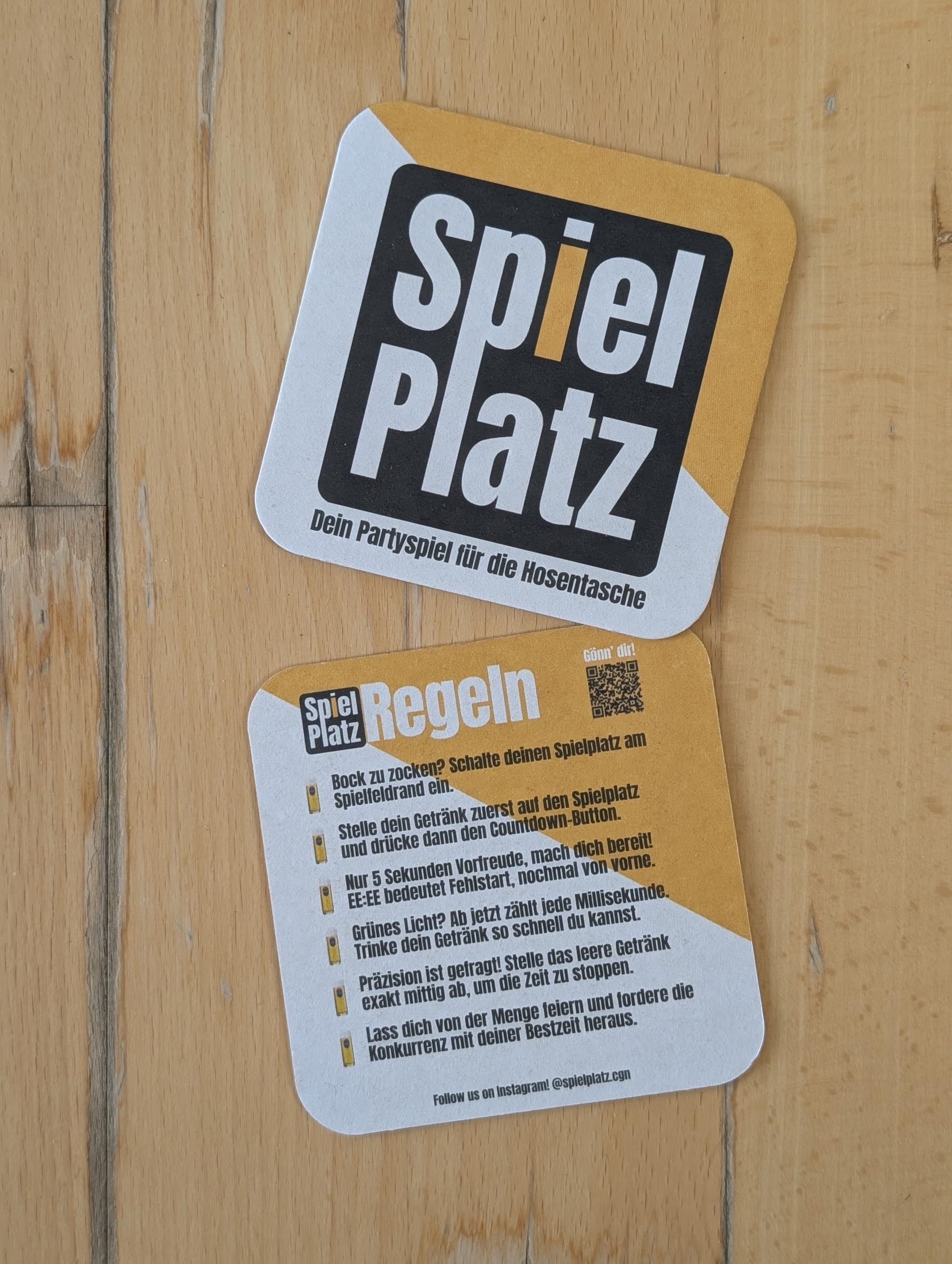 SPIELPLATZ Trinkspiel - Untersetzer mit Timer und LED-Anzeige