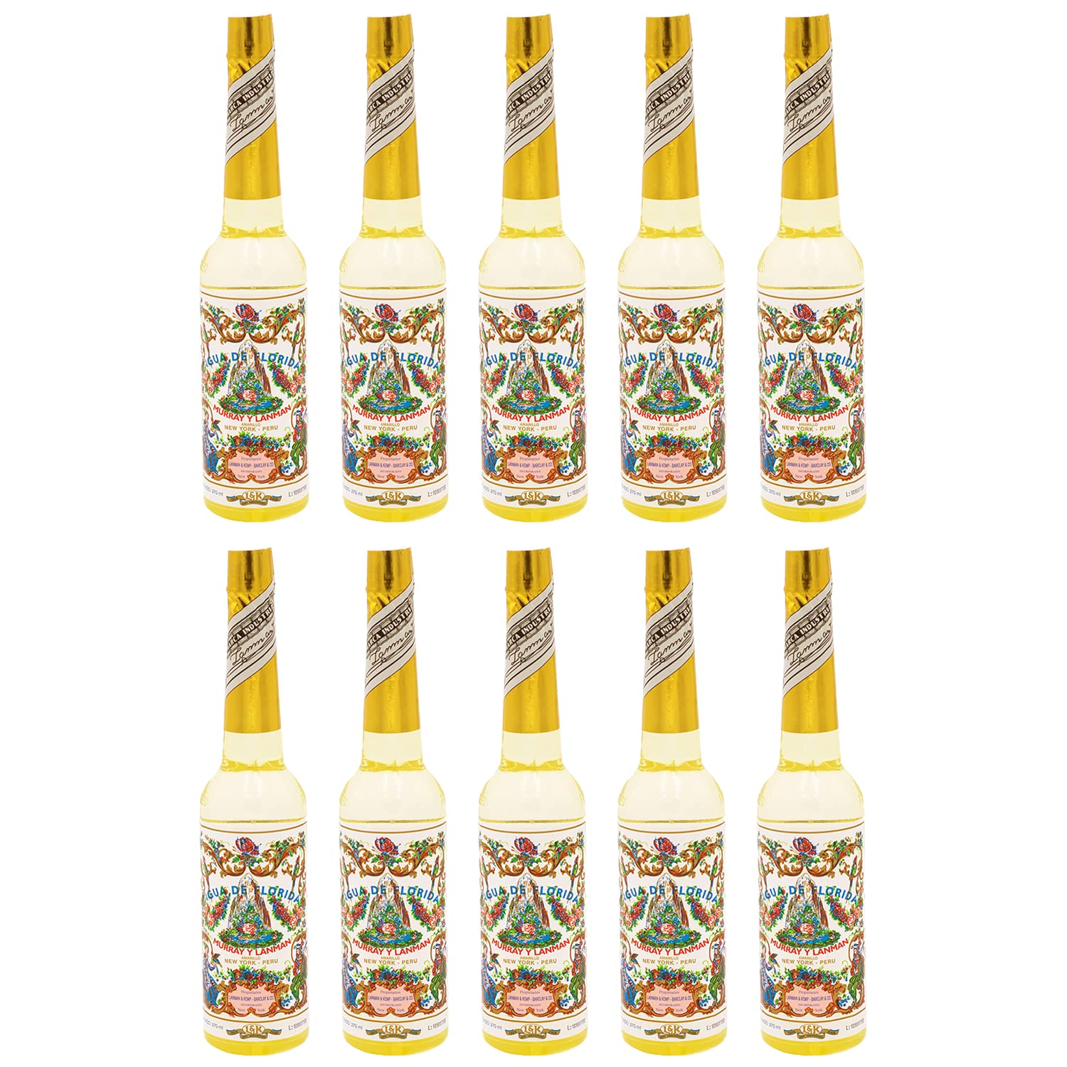 10-Pack Agua de Florida 270ml originaria del Perù, Jiri & Friends Purificante Acqua Spirituale | L'acqua della Florida favorisce il rilassamento: l'acqua purificatrice degli sciamani