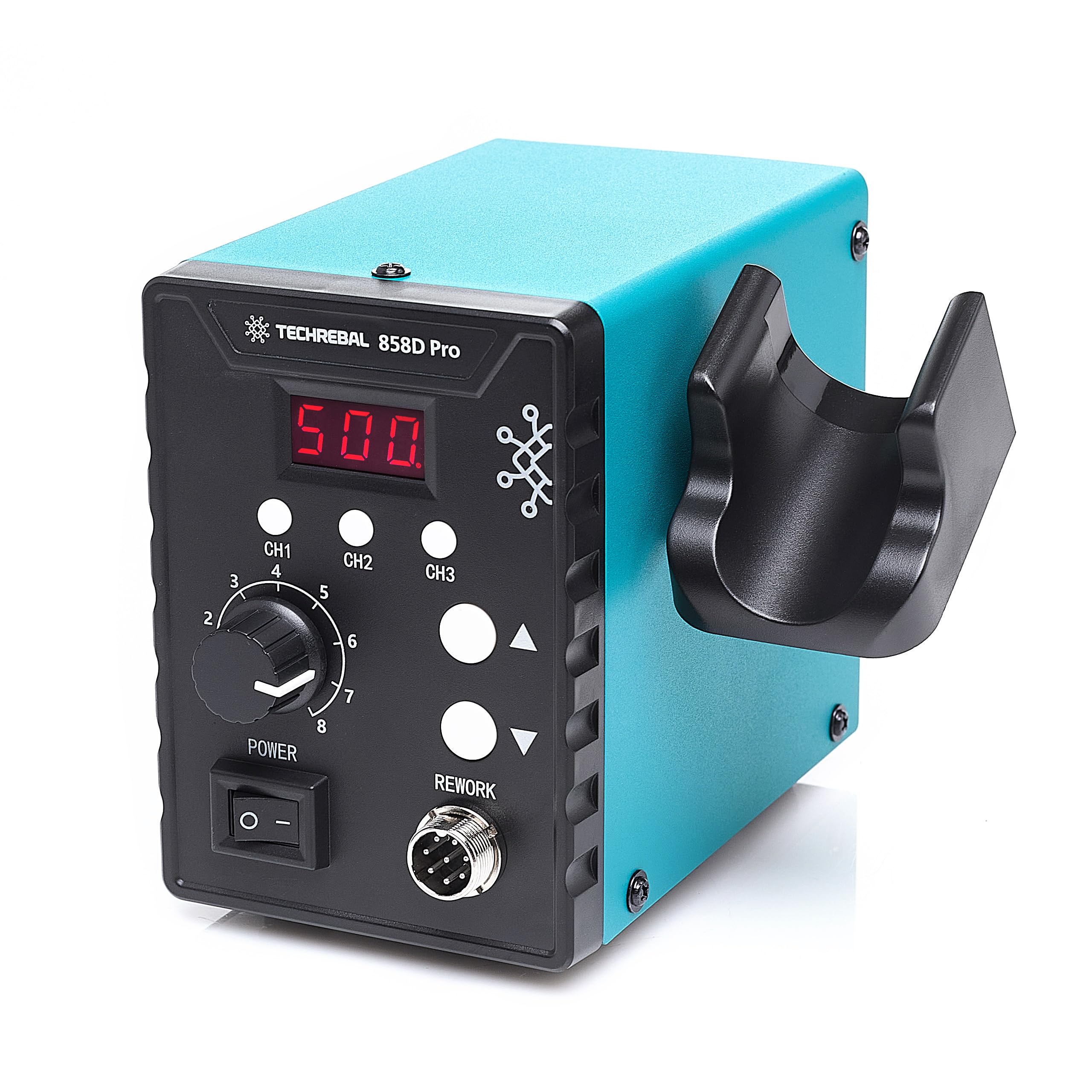 Stazione aria calda Techrebal 858D Pro 3 memorie hot air saldatura smd 700W 120L