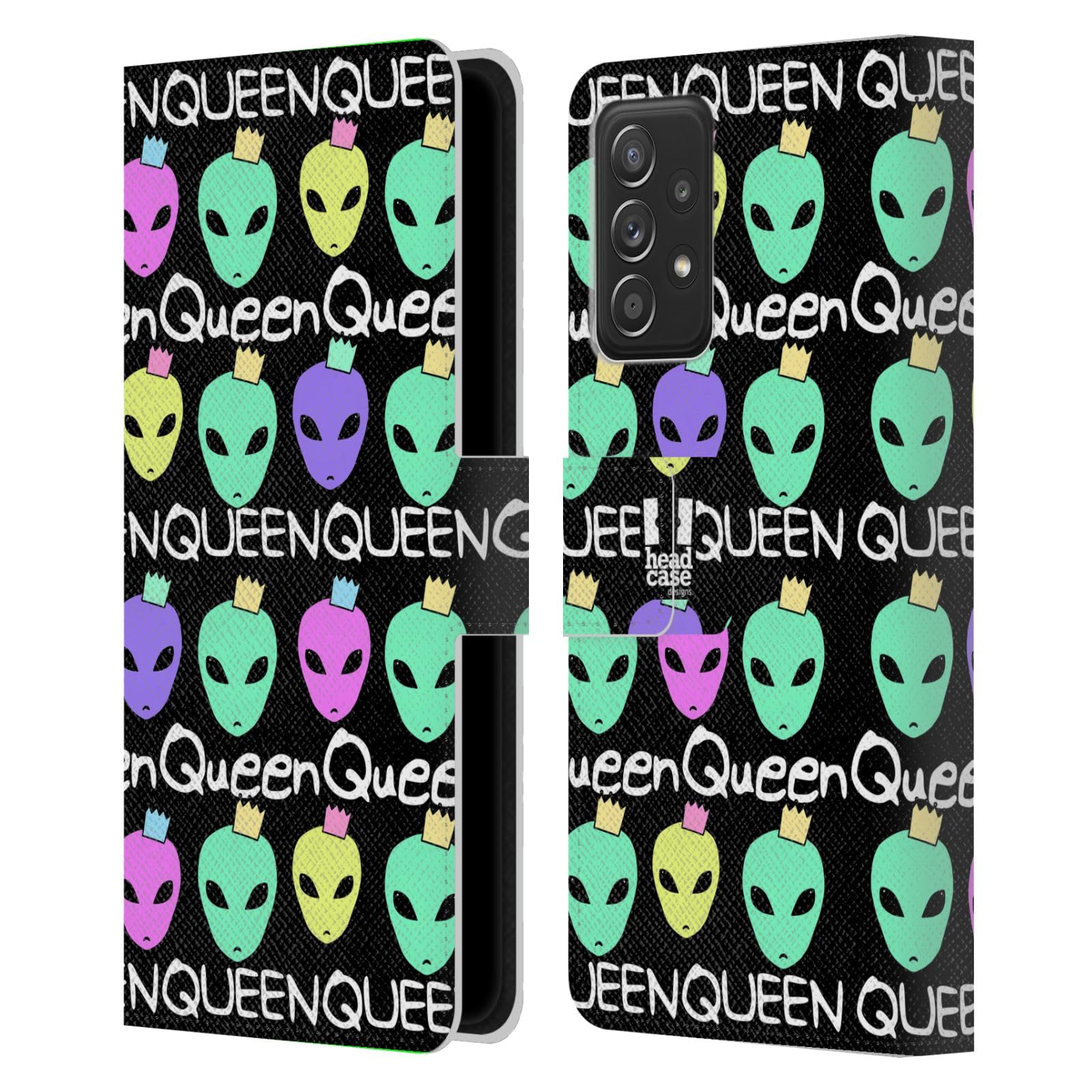 Carcasa de Cuero Tipo Libro Aliens Samsung Galaxy A53 5G Head Case Designs 7