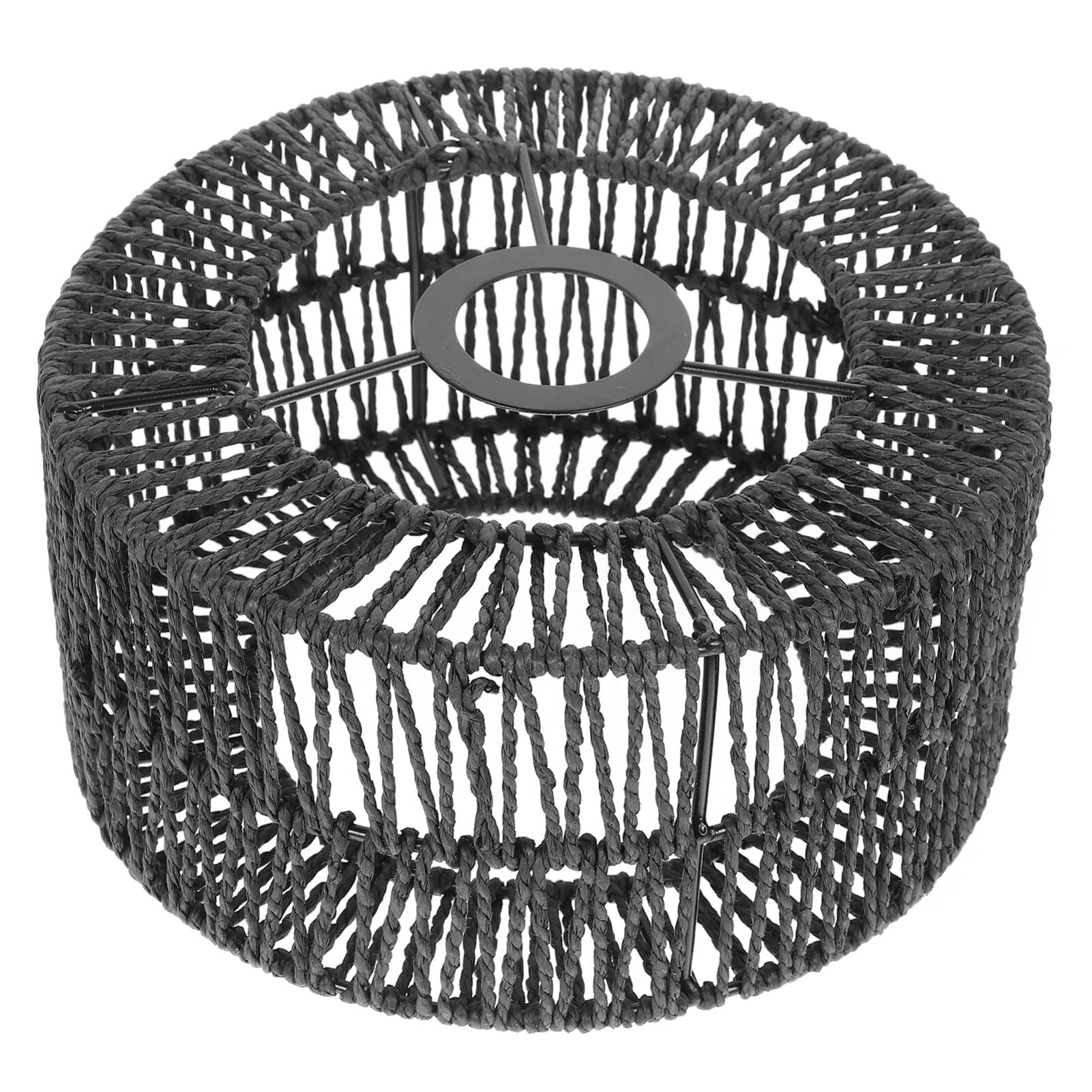 DECHOUS Handmade Straw Rope Lampshade for Ceiling Light Fabric Lampshade for Pendant Lamp Decorative Light Cover