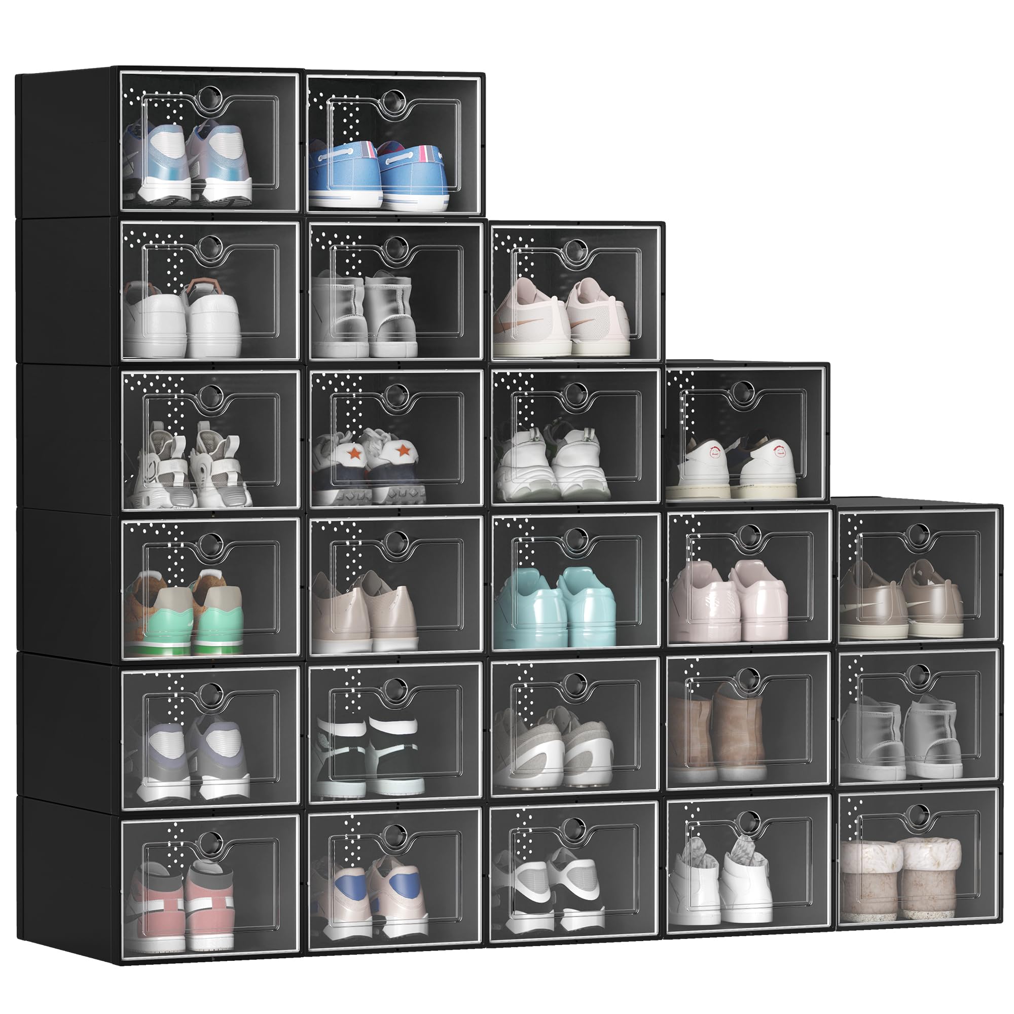 Amazon.com: YITAHOME XL 24 Pack Shoe Box Fit Up to US Size 15