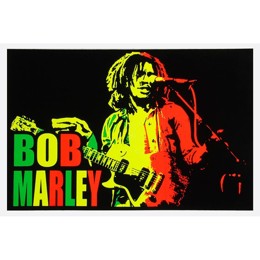 90'sヴィンテージ ブラックライトポスター BOB MARLEY COLORS Bob Marley Colors Poster 24