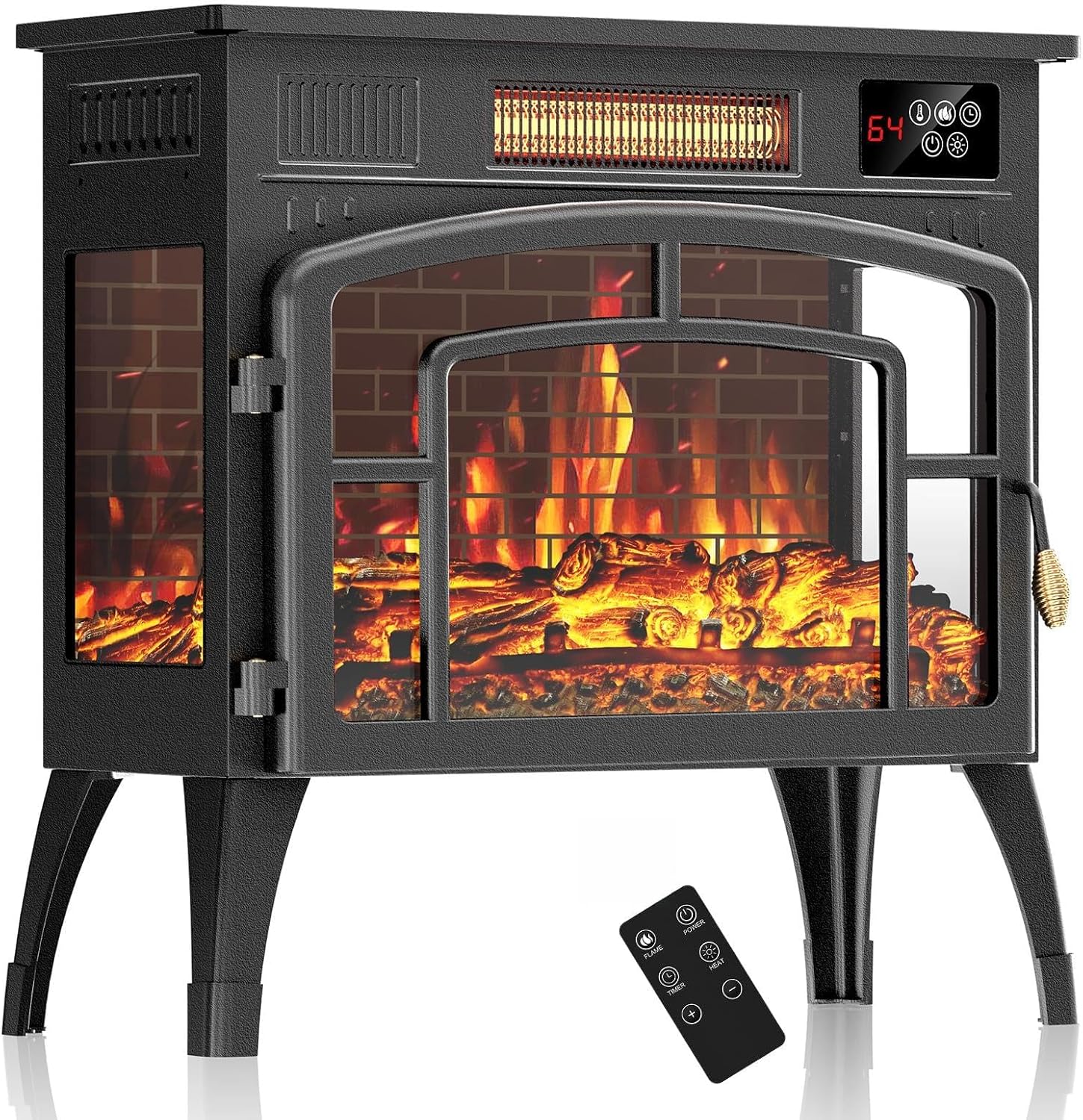 Amazon.com: Eueiriup Freestanding Electric Fireplace with Remote