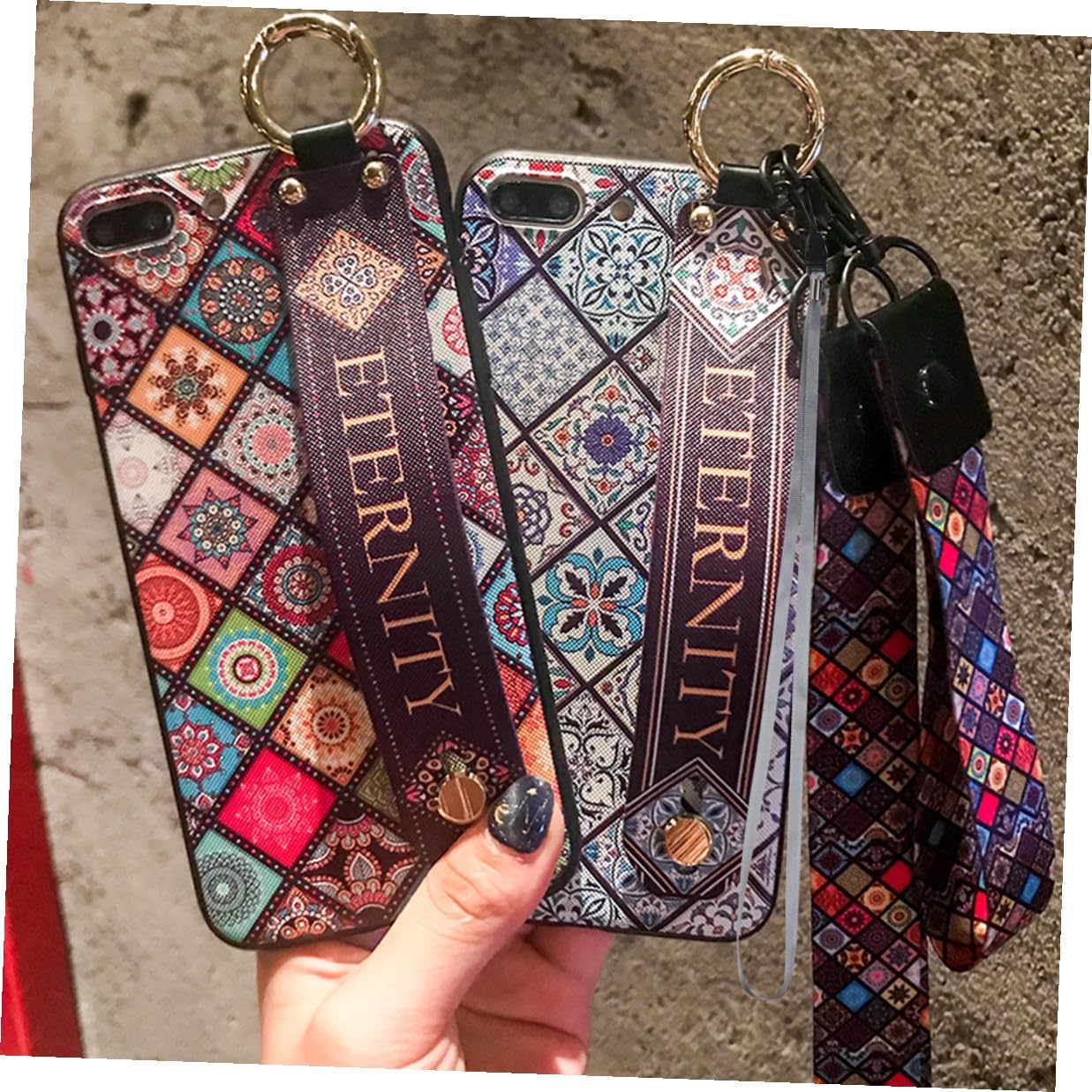 50pcs Mobile Phone Straps with Quick Release Buckle, Mixed Color Cell Phone Lanyards Key Chain DIY Accessories for Students and Adults Random Color