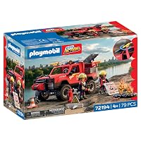 PLAYMOBIL | City Action | Pick-up dei pompieri | Veicolo fuoristrada con vera funzione di spruzzo d’acqua