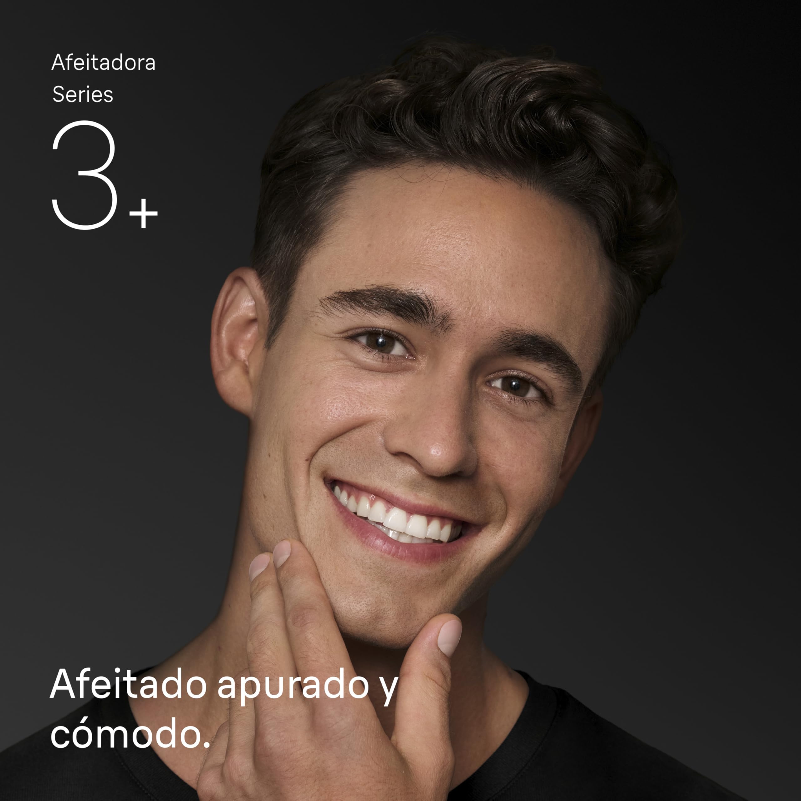 Braun Afeitadora Eléctrica Hombre Series 3 ProSkin 3040s, Máquina de Afeitar Barba en Seco Y Mojado, Cabezal de Precisión, 45 Min de Uso, Recargable, Peine Microcomb para Un Afeitado Suave, Negro/Azul