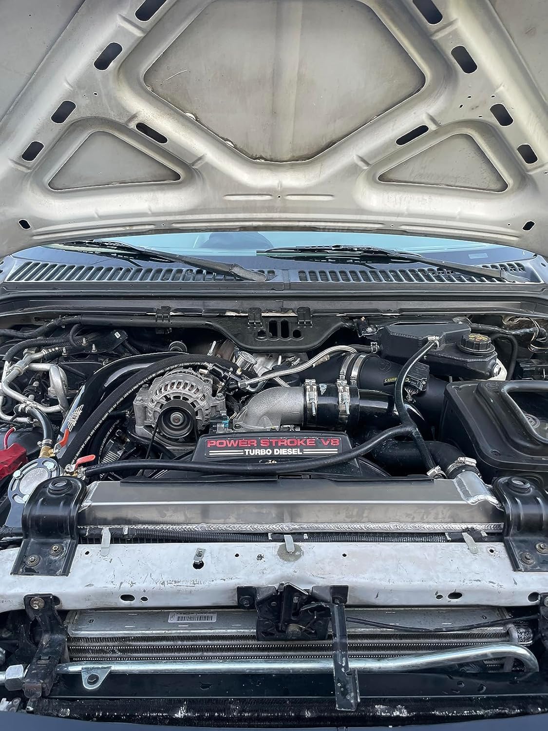 45MM 3 Row Aluminum Radiator for Ford F250 F350 Super Duty, Excursion 6.0L Turbo V8 Diesel 2003-2007