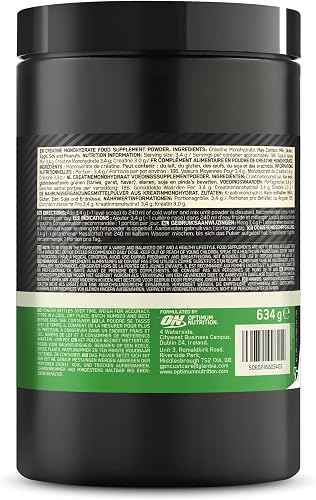Optimum Nutrition Creatina Monoidrata Micronizzata in Polvere, 634g - 11