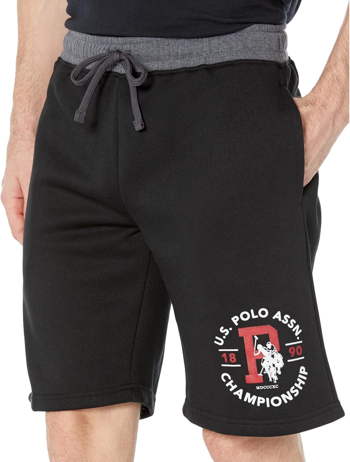 U.S. POLO ASSN. Fleece Shorts w/Contrast Heather - Image 3