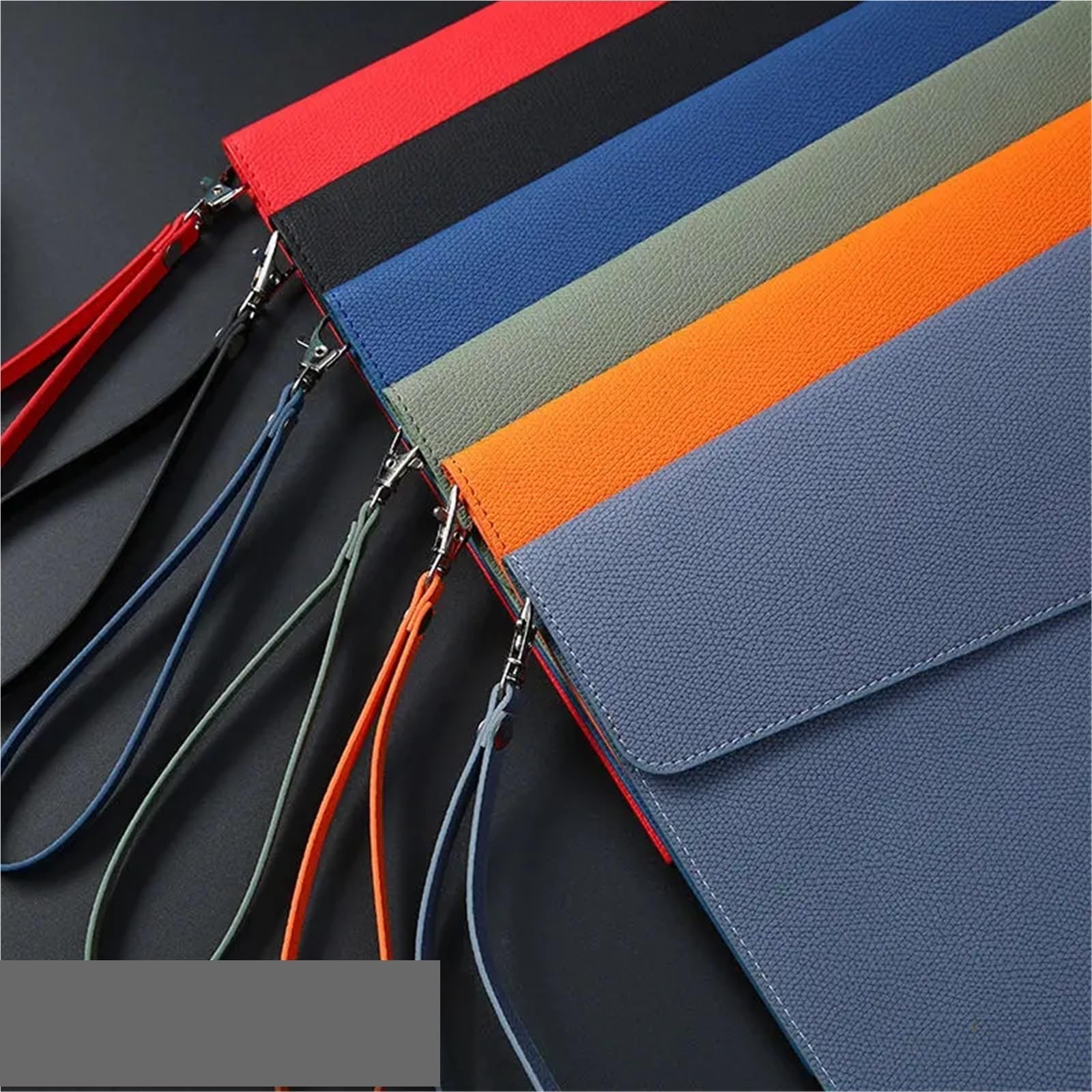 Dokumententasche Aus Leder A4 Leder-Casteras Universitarias, Aktenordner, Portafolios, Portfolio-Dateipaket, Fächermappen(Orange)