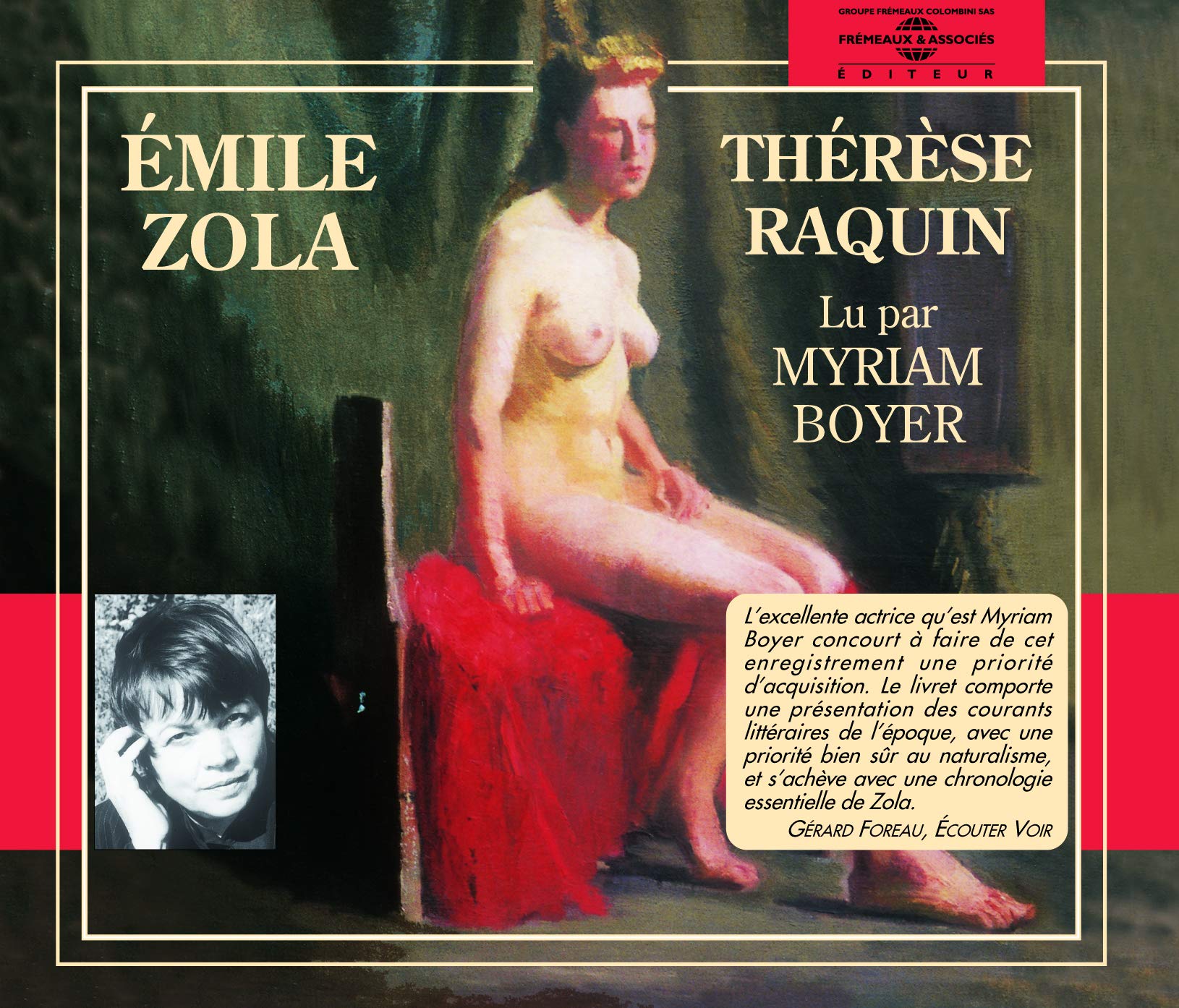 Therese Raquin:Emile Zoila [Audio CD] EMILE ZOLA