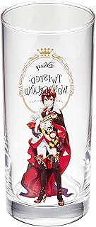 Disney SAN3427-1 Twisted Wonderland Riddle Long Glass, 13.8 fl oz (390 ml)