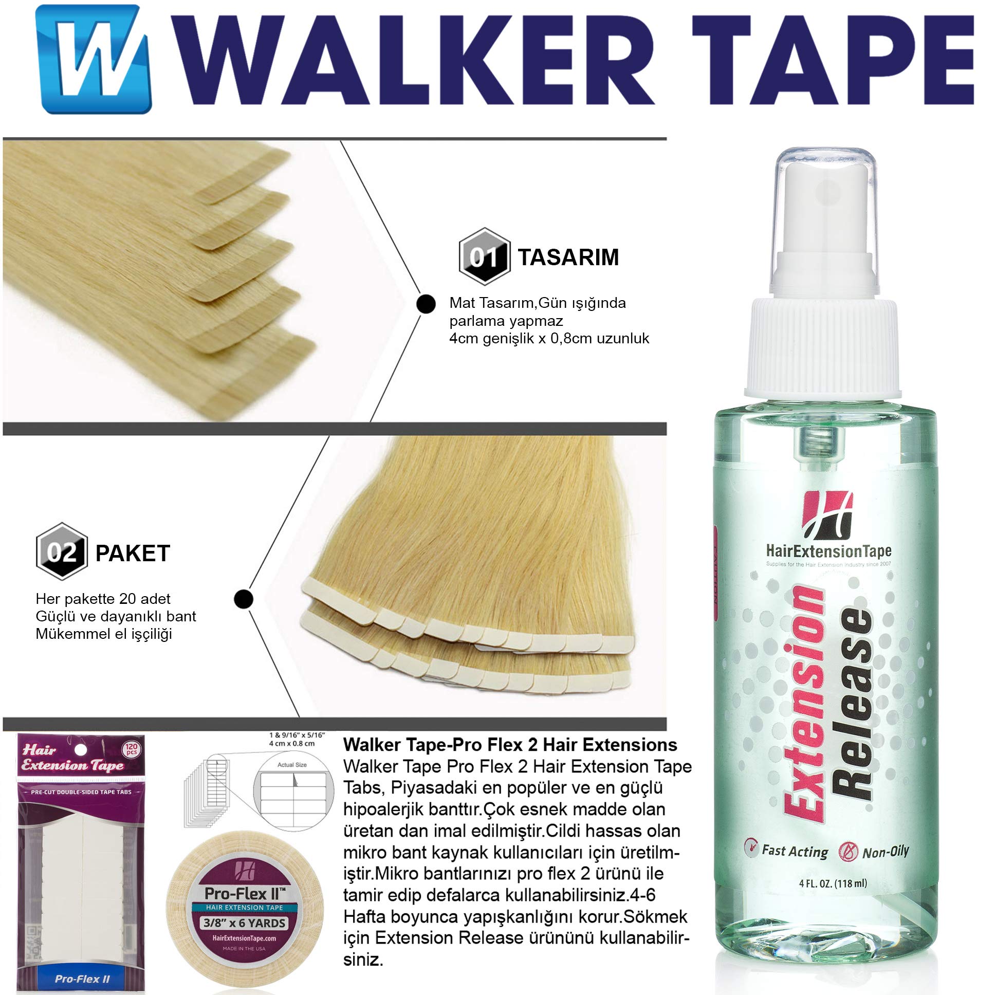 Walker Tape- Beautify Pro Flex II (Tabs and Rolls) Rolls (3/8