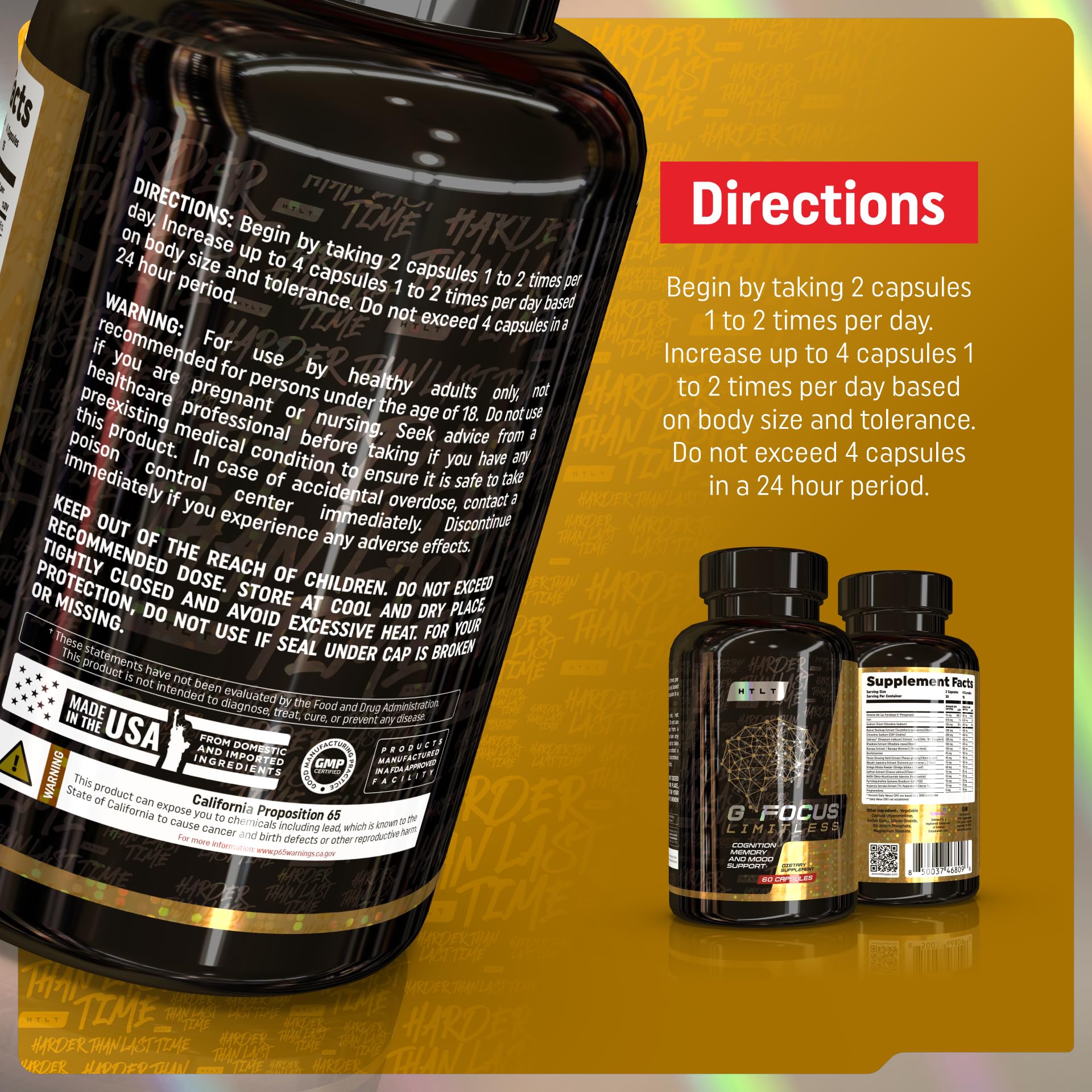HTLT G Focus Limitless, Focus Support, 60 Capsules — Amazon image 5