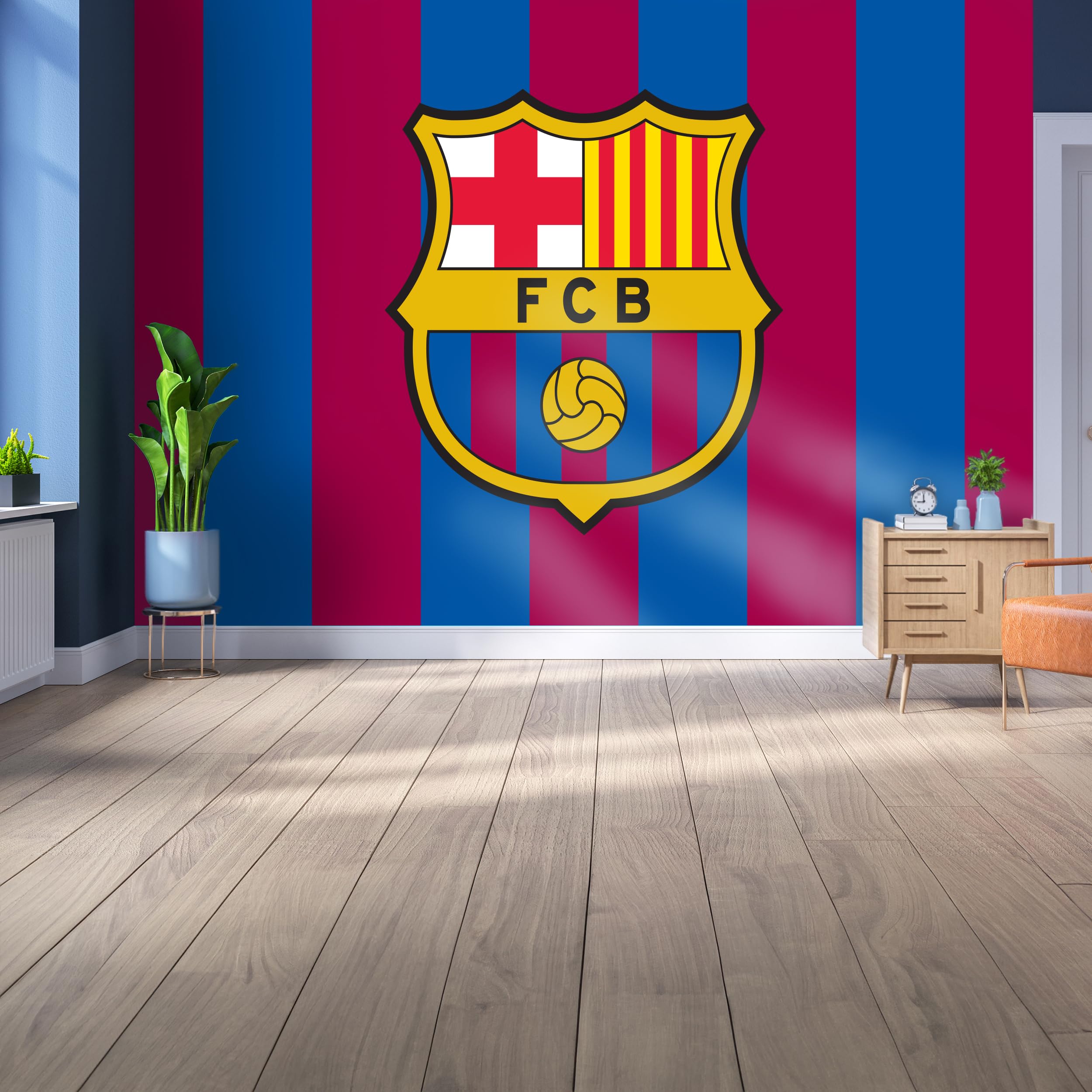 Sticker mural personnalisable écusson F.C. Barcelone