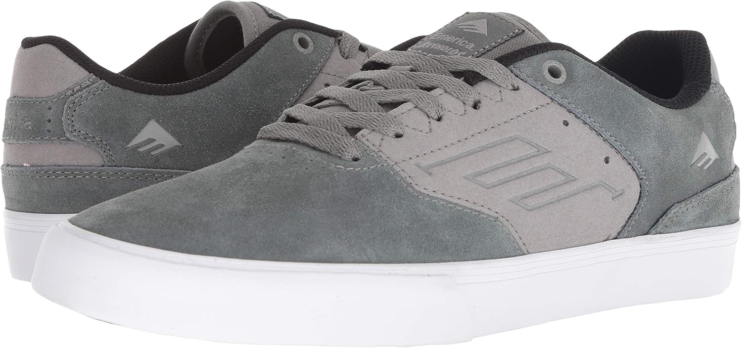 Emerica Men's The Reynolds Low Vulc Skate Shoe 5.5 Medium US Grey/Light Grey