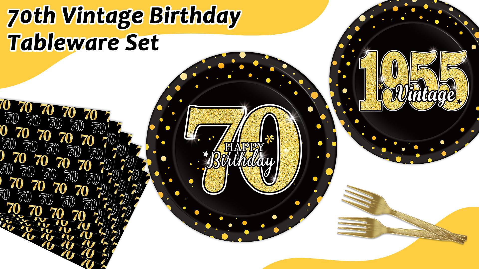 Creative Party Hängedekoration – 5 Stück, Schwarz-gold, Für Geburtstag & Feiern