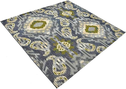 Miniatura 3 de Unique Loom - Alfombra colección de círculos abstractos, de transición para interiores y exteriores, beige, Polipropileno, azumarfil