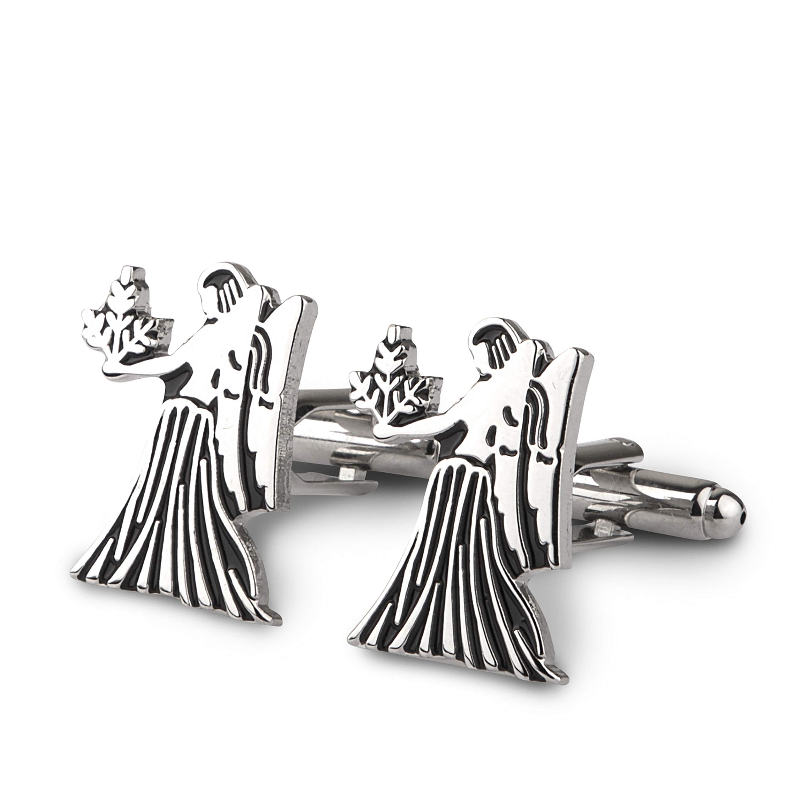 The Virgo Men's Cufflinks (Silver)-image-43