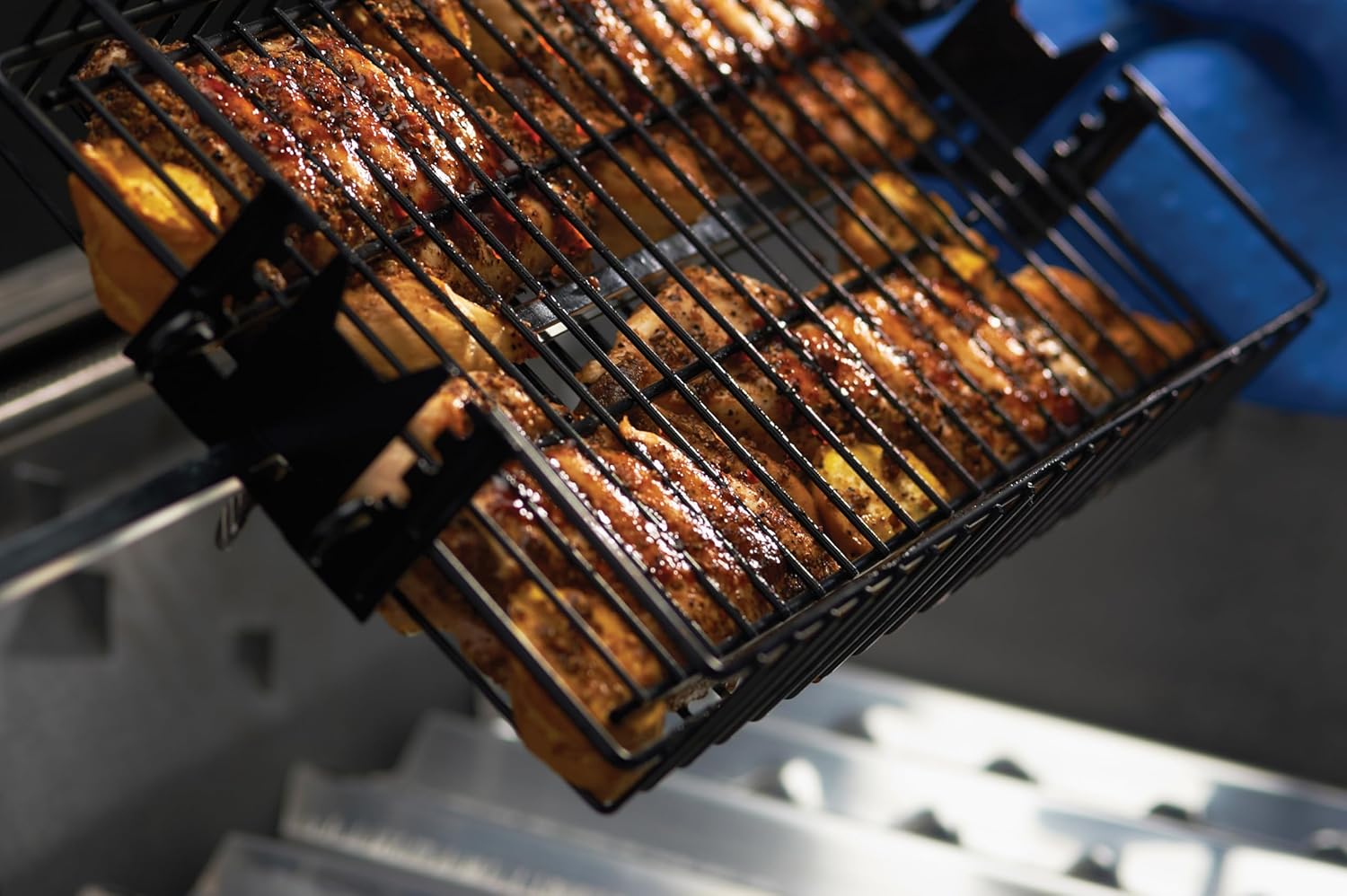 Onward Manufacturing Company Non-Stick Flat Spit Rotisserie Grill Basket