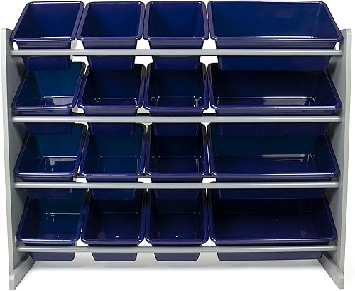 Miniatura 5 de Humble Crew - Organizador de almacenamiento de juguetes, grisazul marino