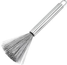 فرشاة تنظيف - فرشاة متعددة الاستخدامات من الستانلس ستيل لتنظيف الأواني والمقالي والاطباق بكفاءة مع قبضة ممتدة (قطعة واحدة)