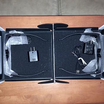 VIZIO VSG102 Full HD 3D Rechargeable Glasses, Black 2 Pack