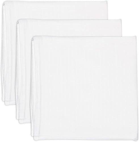 HonestBaby Baby - Pack de 3 mantas de algodón orgánico