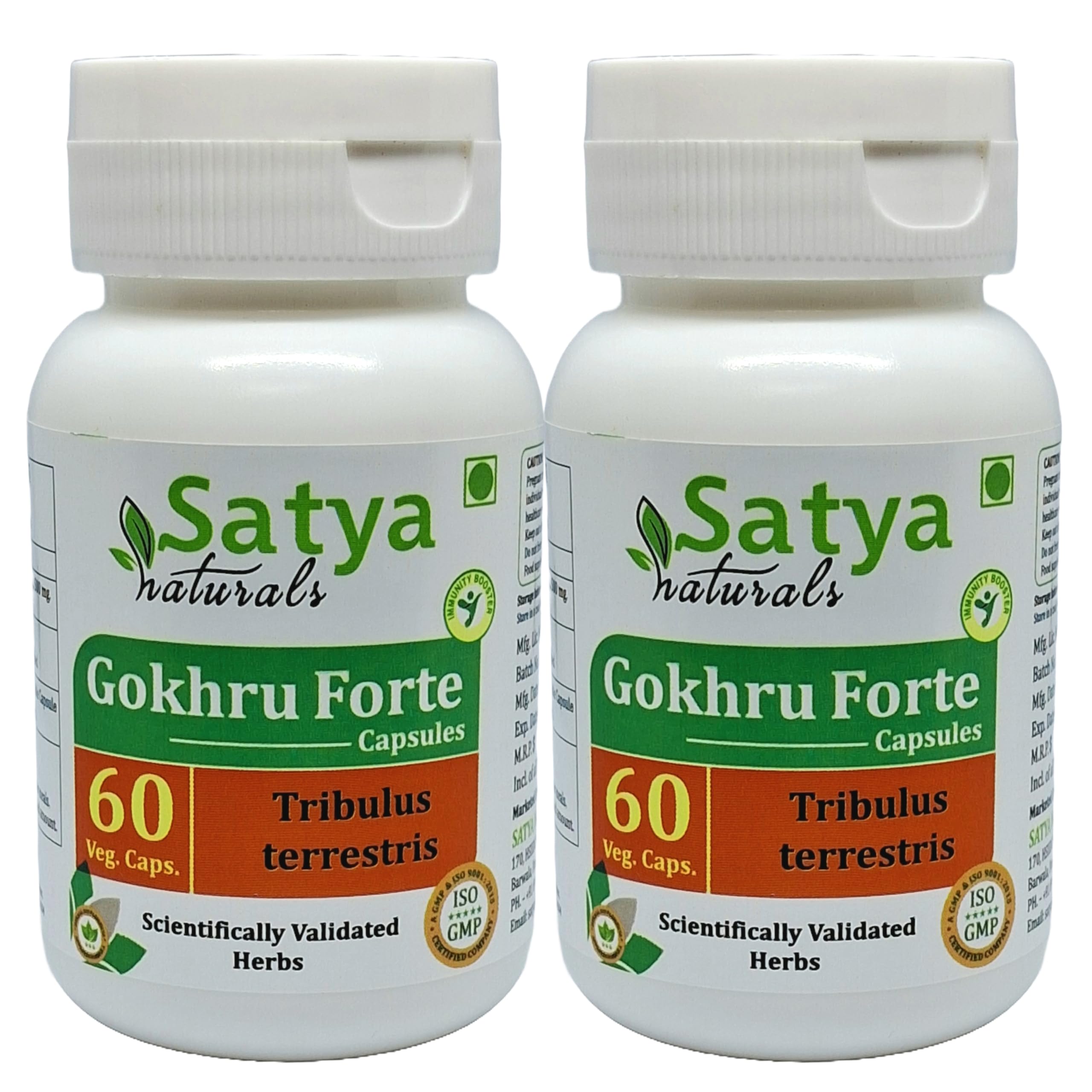 Tribulus Terrestris (Gokhru, Gokharu) Extract Capsules | Highest Potency, 100% Herbal Product | Pack of 60 X 500 mg. Veg. Capsules (Pack of 1 Bottle) — Amazon image 7