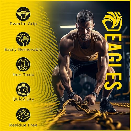 Miniatura 3 de EAGLES Pro Grade Gym Liquid Chalk 50, 120 or 280ml Mess-Free Chalk for Weightlifting, Gymnastics Rock Climbing, Pole Grip, Sports Dries in Seconds -