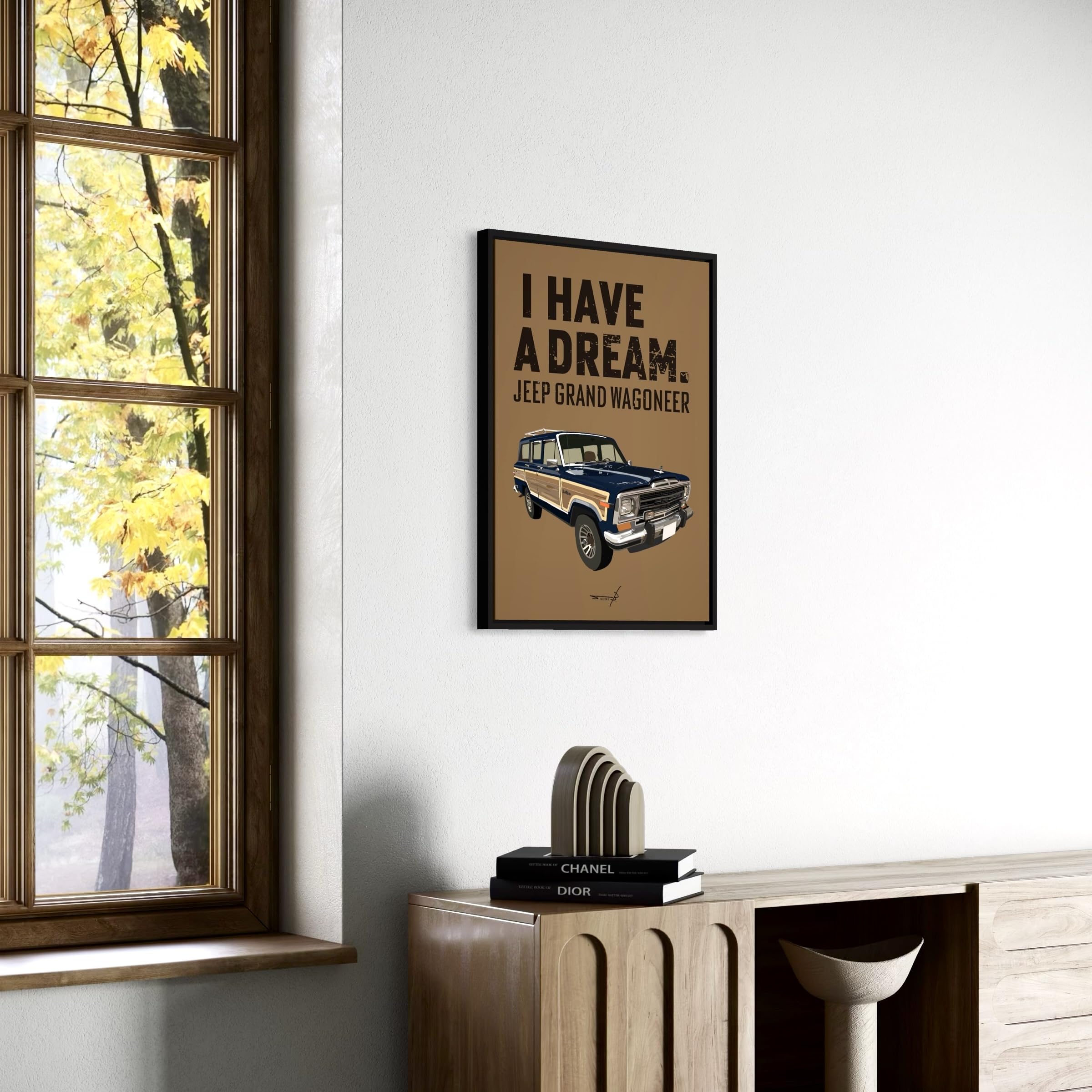 Amazon.co.jp: ポスター ビンテージカーポップアート アメ車 A2額入り