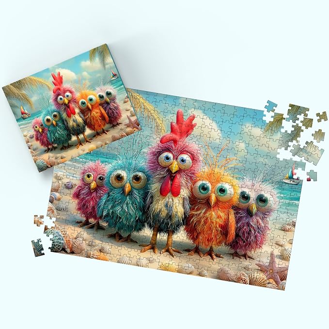 Puzzles para adultos 500 piezas, rompecabezas Beach Bunch miniatura 7