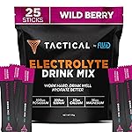 Fluid Tactical - Electrolyte Powder Packets, Accelerate Re-Hydration, Low Sugar, Electrolyte Drink Mix, Prevent Dehydration, Eliminate Cramps