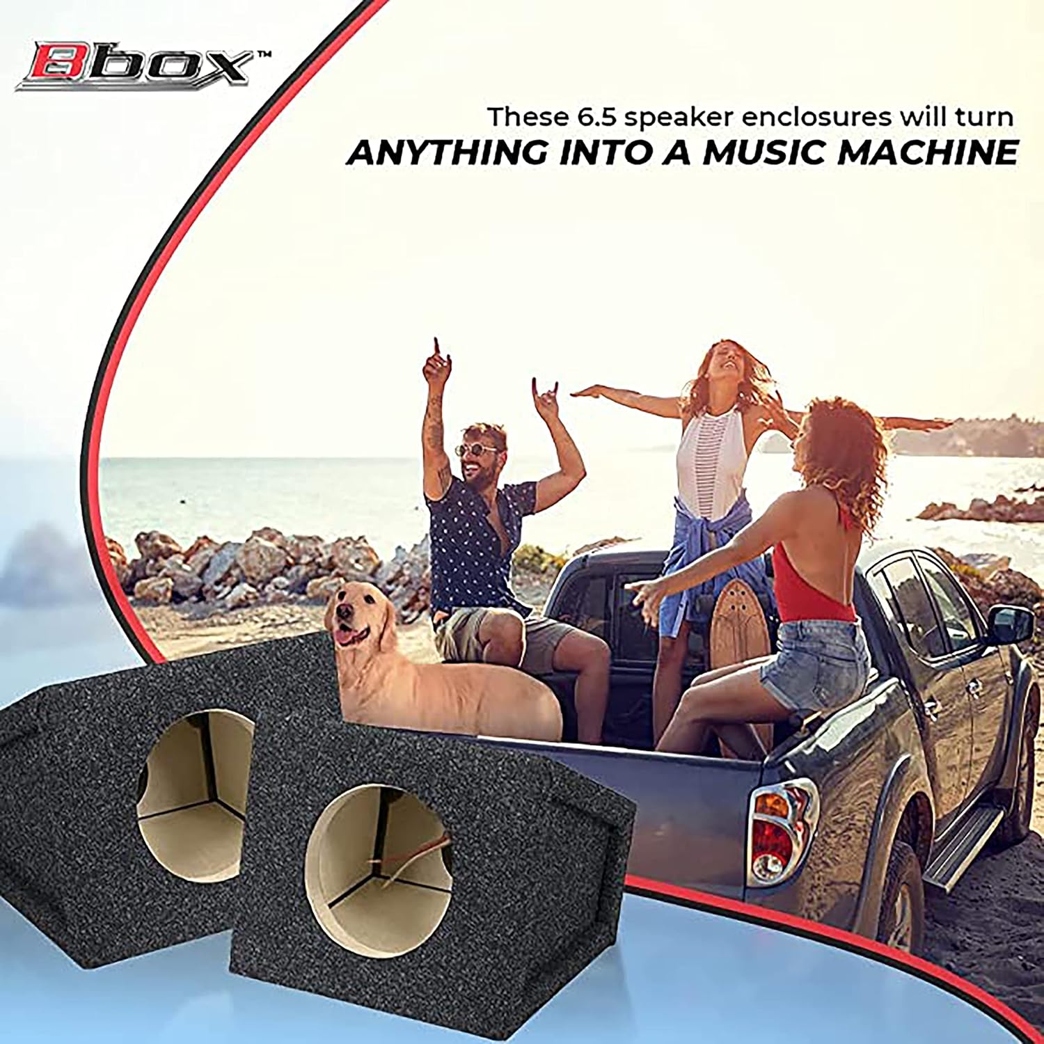 Suреr Chеар 🛒 Bbox Pro Audio Tuned Speaker - 6.5 Speaker Box Enclosures for 6.5 Speakers - Enhances Sound and Bass - Nickel Finish Speaker Terminals - 18 Gauge Audio Cables - Set of 2 - Charcoal Buу 1 gеt 1 🔥 Bbox Pro Audio Tuned Speaker - 6.5 Speaker Box Enclosures for 6.5 Speakers - Enhances Sound and Bass - Nickel Finish Speaker Terminals - 18 Gauge Audio Cables - Set of 2 - Charcoal