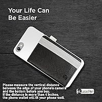 Vista 4 de Soporte adhesivo para teléfono en la parte posterior de la funda para iPhone o Android Funda con 6 ranuras para tarjetas de crédito - Bolsillo