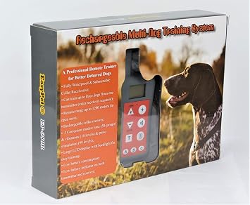 1200M Remote Dog Training Collar/Rechargeable Waterproof Pet Trainer Shock Collar No Bark Trainer for Small,Medium,Large Dogs