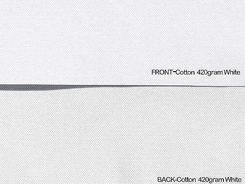 Miniatura 3 de Rollo de lona de polialgodón de 14.82 oz/m², 66 pies x 36 pulgadas x 1 rollo de ancho compatible con inyección de tinta, arte y fotografía, 3 anchos