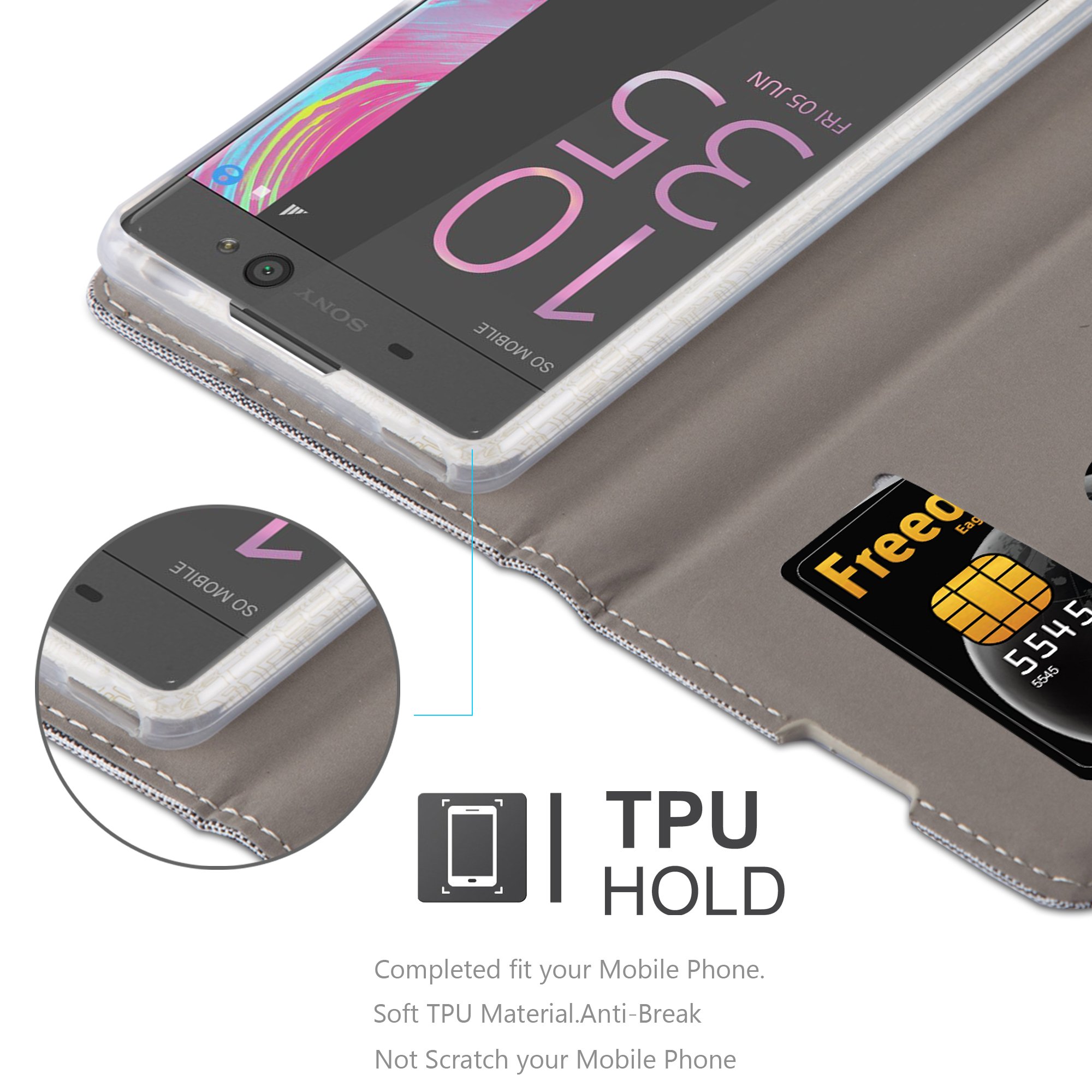 Cadorabo Custodia per Sony Xperia XA1 Book Cover (Sony Xperia XA1