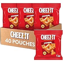 Cheez-It Cheese Crackers, Baked Snack Crackers, Lunch Snacks, Original (40 Packs)