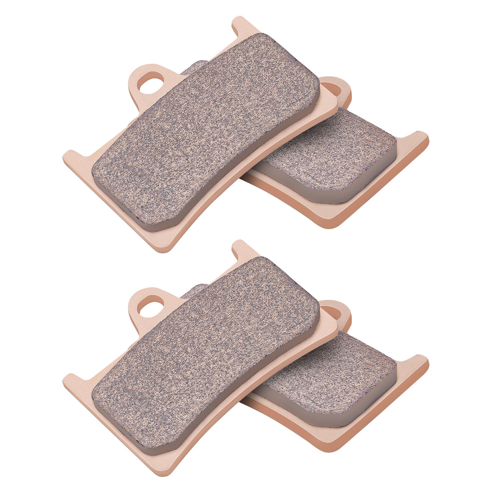 AHL 2 Pair Motocicleta Pastillas de Freno Delantero para Yamaha FZ6 Fazer S2 (Non ABS/Half Fairing/4 Piston Caliper) (4S81/4S8) 2007-2009 (Cobre sinterizado)