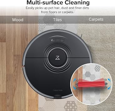 roborock Rubber Main Brush Replacement Qrevo S ProQ Revo Series, S7 Max Ultra, QV 35A, Q7 Series Robot Vacuum