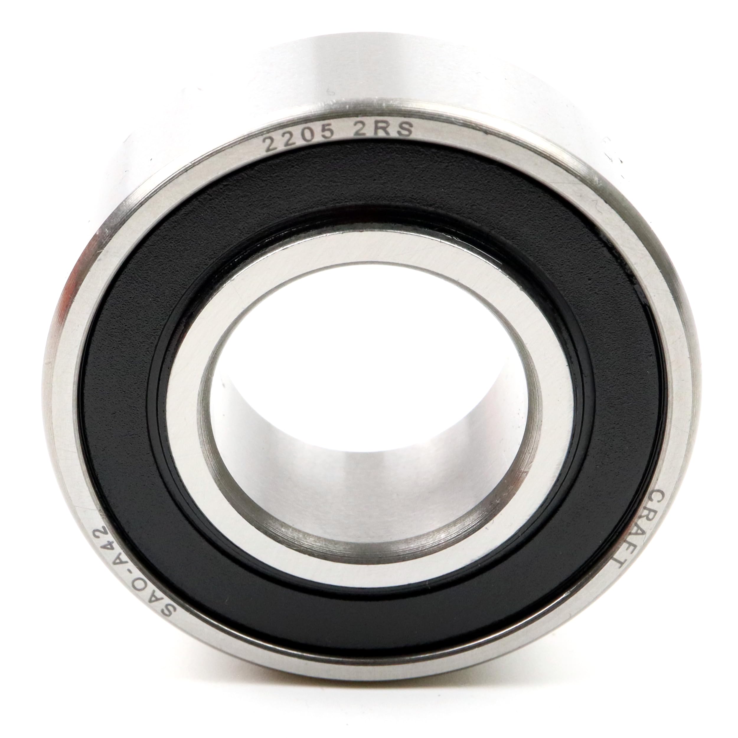 Pendelkugellager 2205 2RS 25x52x18mm, DIN 630, hohe Belastbarkeit, langlebige selbsthaltende Pendelkugellager, geringe Reibung, ideal für Förderanlagen, Industriemotoren