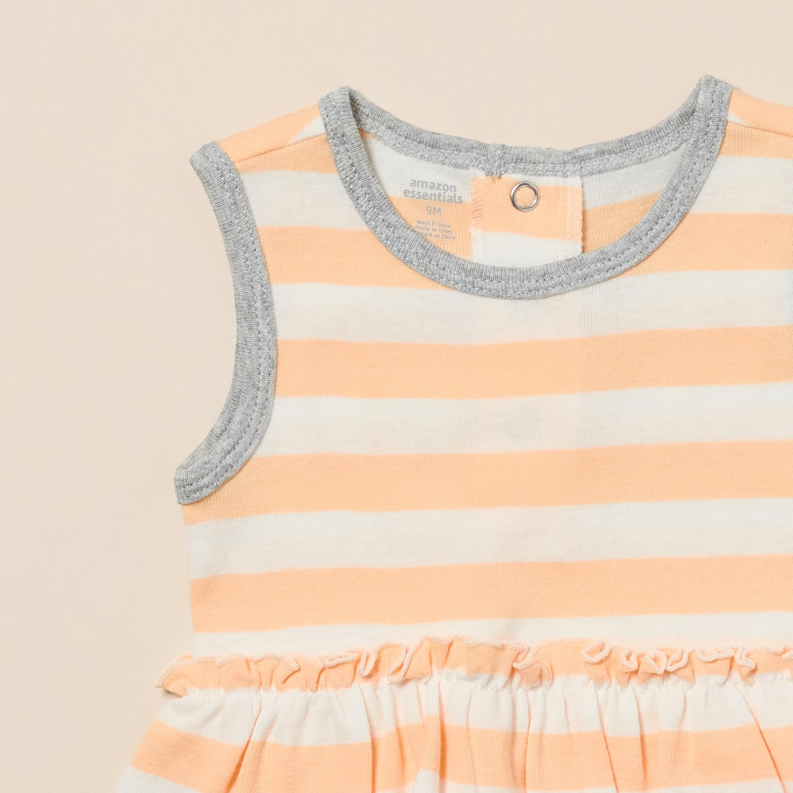 Amazon Essentials Abiti con Body Senza Maniche Bimba, Pacco da 3
