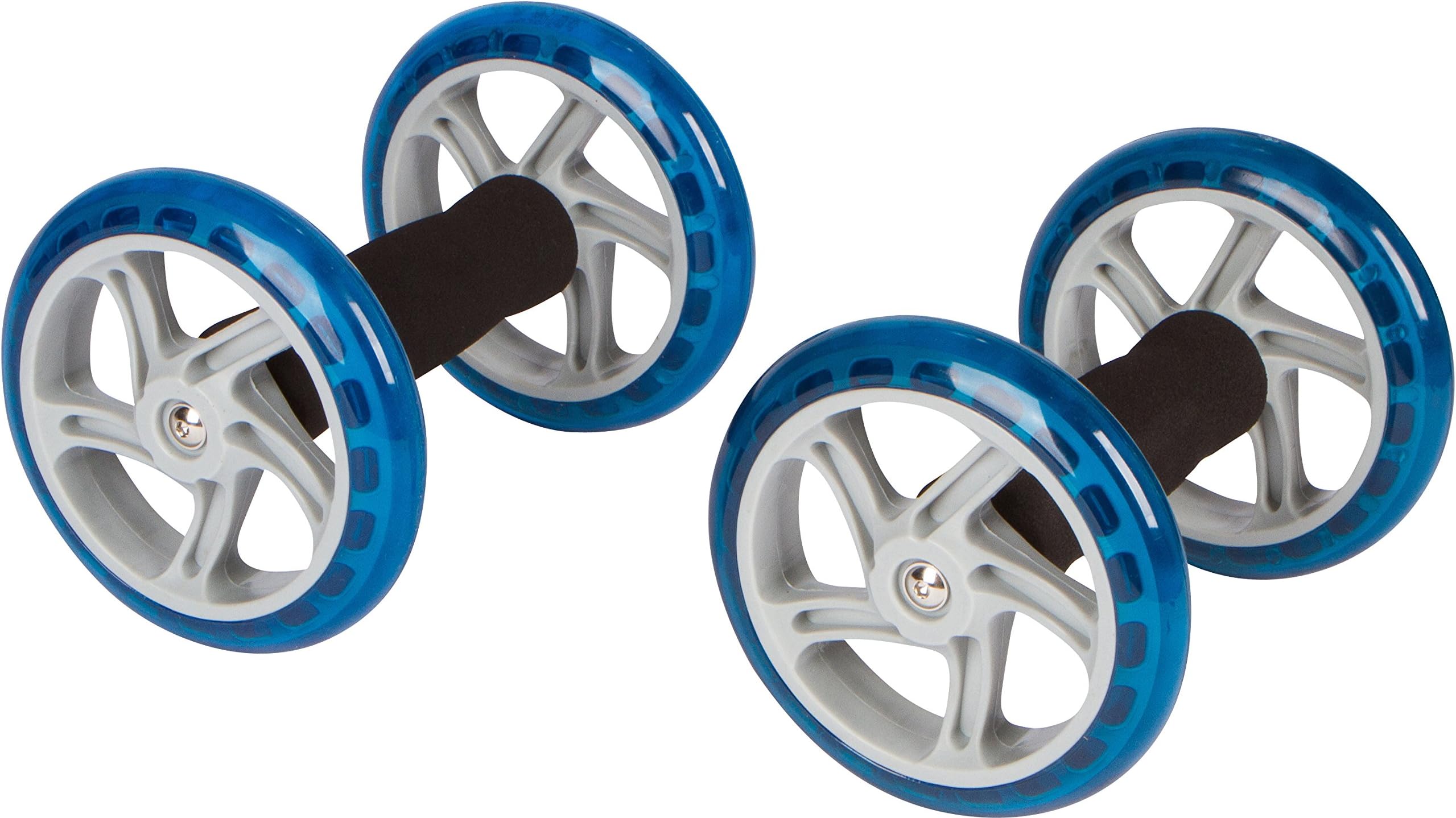 Trademark Innovations 6" Diameter Core Abdominal Exercise Roller Wheels (1 Pair), Blue