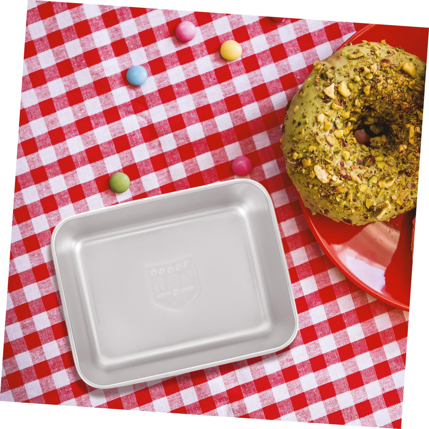 GANAZONO 10pcs Stainless Steel Camping Bowls Portable Rectangle Soup Bowls for Outdoor Picnic Lightweight Material for Salad and Daily Use