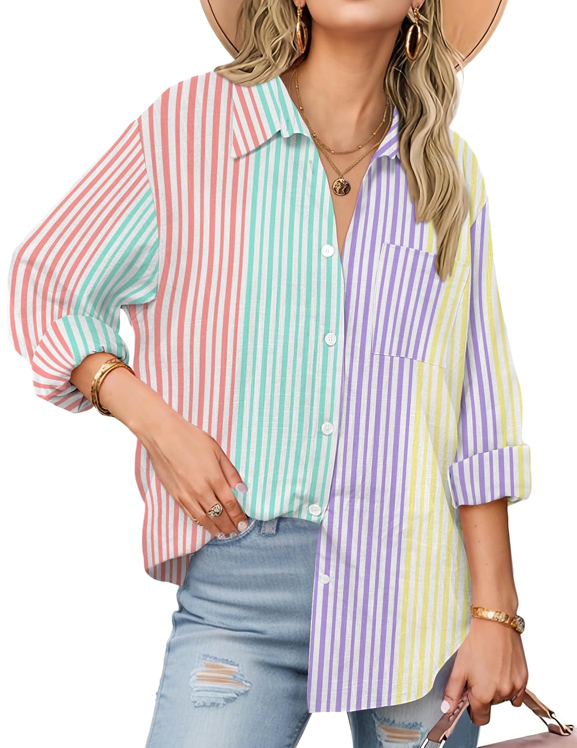 Zeagoo Button Down Cotton Gauze Shirts - Image 8