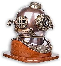 Underwater Helmet Galvanized Iron+Glass Antique Diving Helmet, Brass Diver, Diving Helmet, US Divers Scuba Diving Equipment, Scuba Helmet