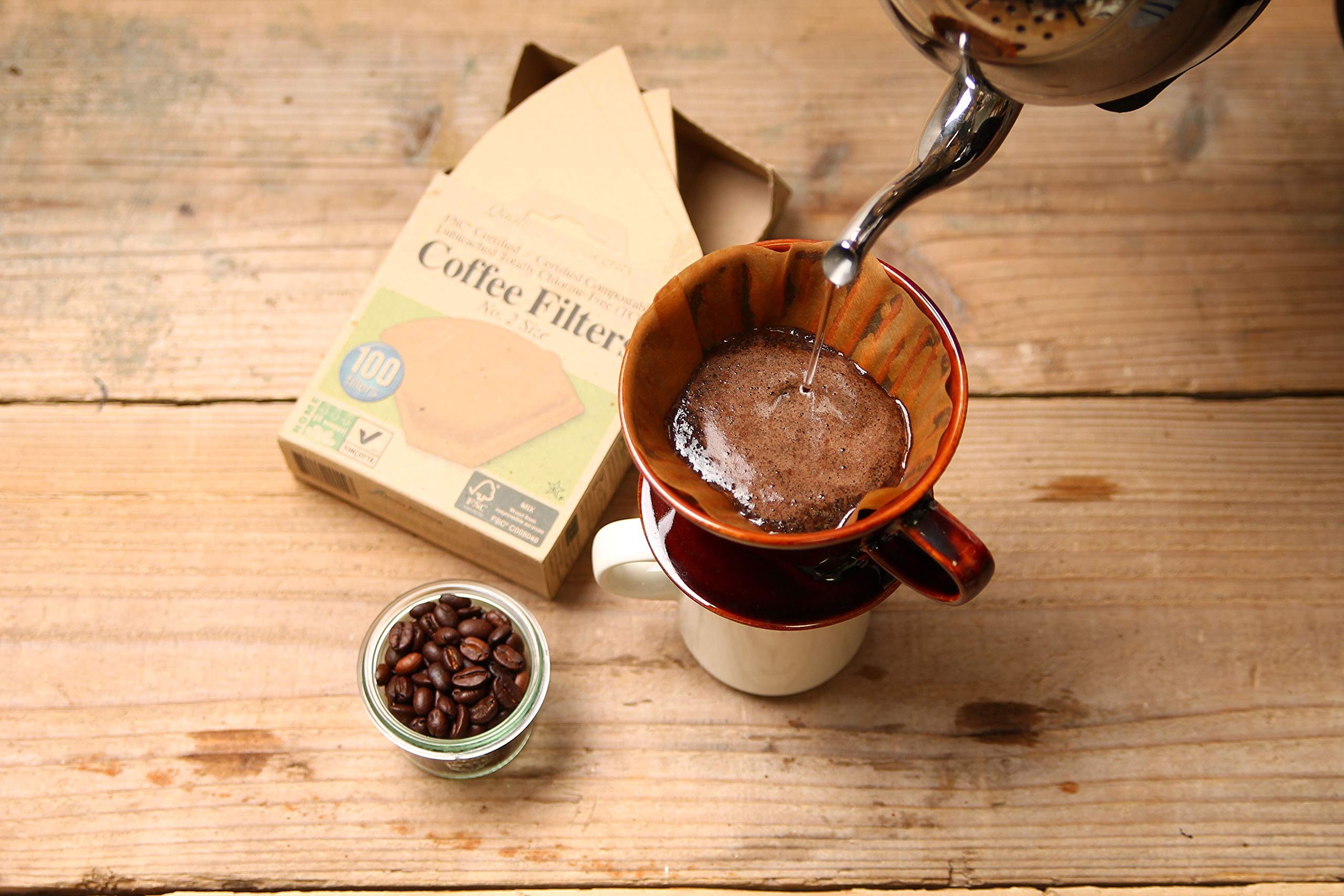 If You Care Unbleached Coffee Filters, #6 - 100 Count (Pack of 1) â€“ Cone Shaped, All Natural, Biodegradable, Compostable, Chlorine Free